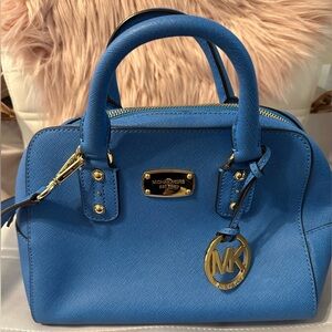 Michael Kors blue crossbody bag